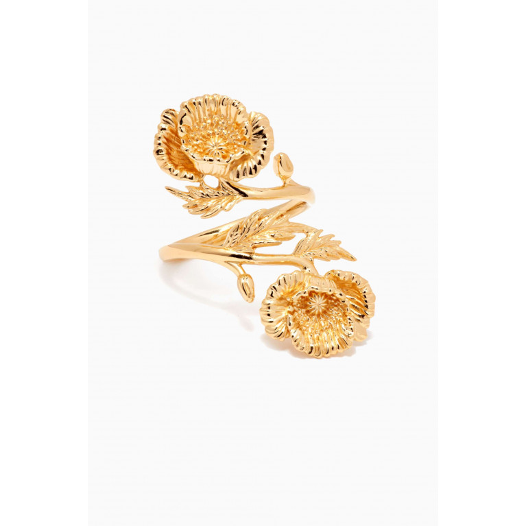 Awe Inspired - Poppy Wrap Ring in 14kt Yellow Gold Vermeil