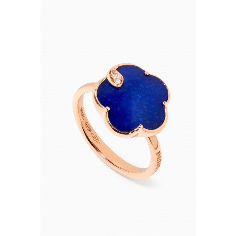Pasquale Bruni - Petit Jolie Ring with Lapis Lazuli & Diamond in 18kt Rose Gold