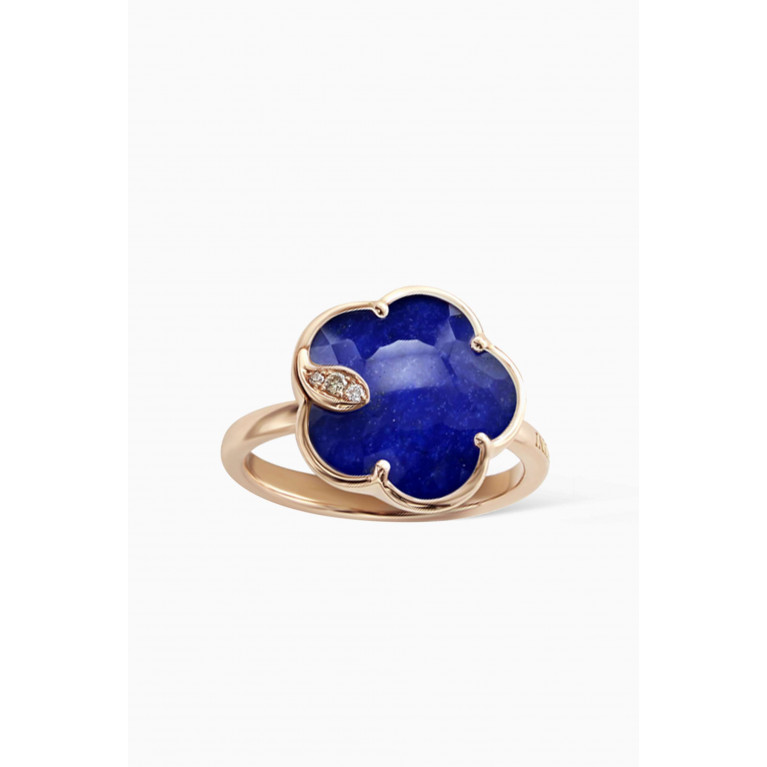 Pasquale Bruni - Petit Jolie Ring with Lapis Lazuli & Diamond in 18kt Rose Gold