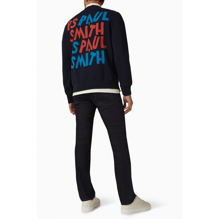 PS Paul Smith - Graphic Logo Print Sweatshirt in Cotton Jersey