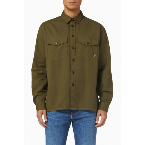 PS Paul Smith - Embroidered Zebra Shirt in Cotton-Twill