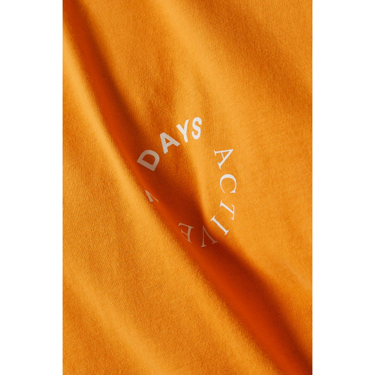 7 DAYS ACTIVE - Korean OT T-shirt in Organic Cotton Orange