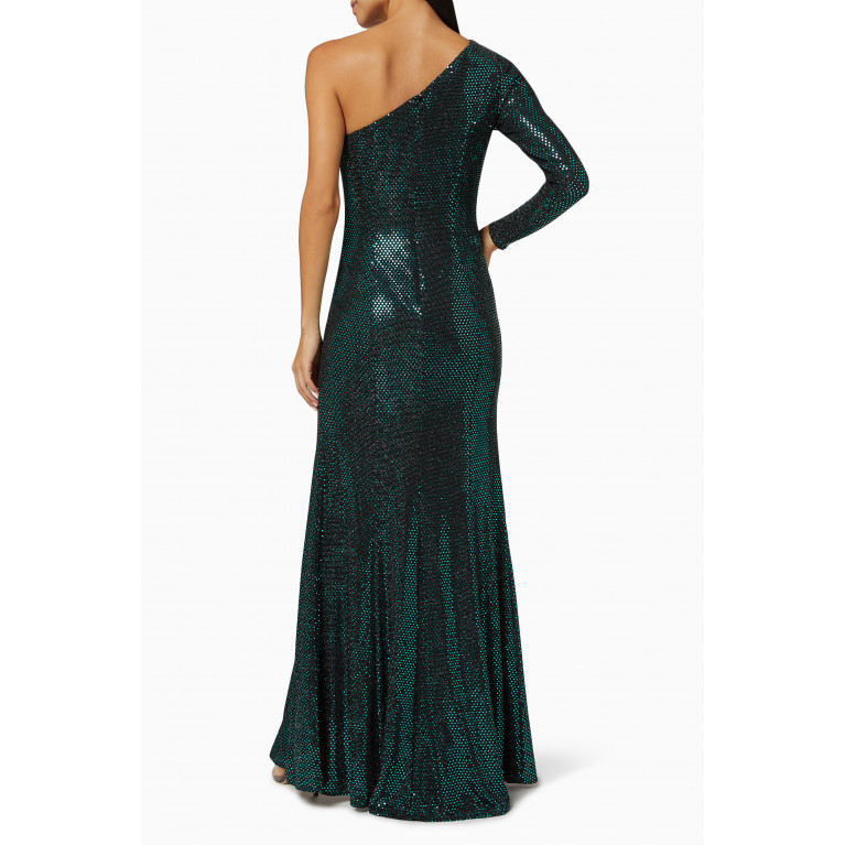 Mac Duggal - One-shoulder Sequin Gown