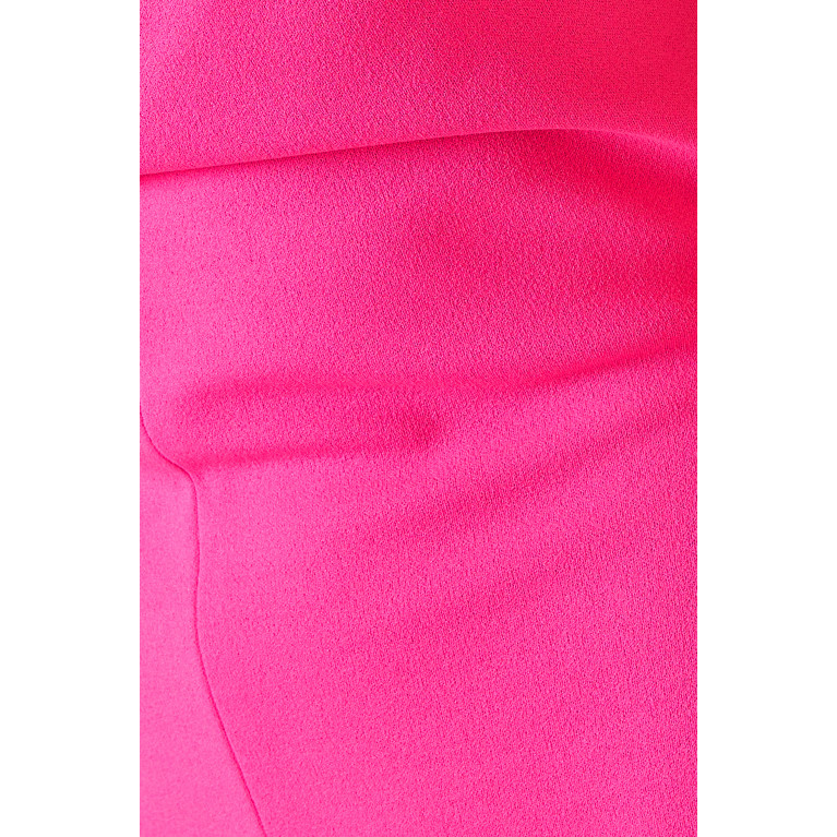 Solace London - Bysha Maxi Dress in Stretch Crêpe Pink