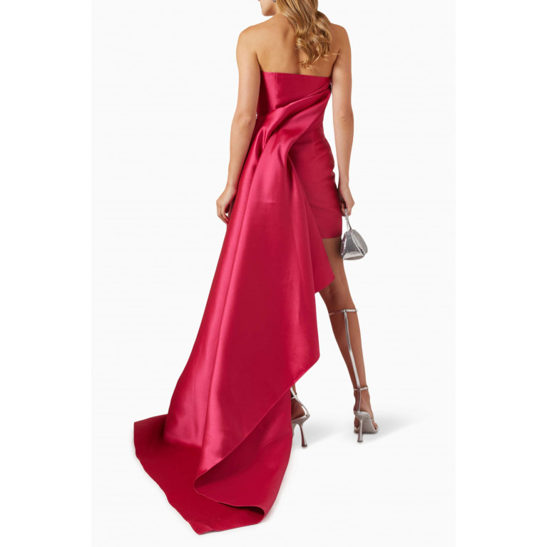 Solace London - Meyer Mini Dress in Satin Pink