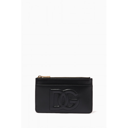 Dolce & Gabbana - DG Medium Card Holder in Leather Black