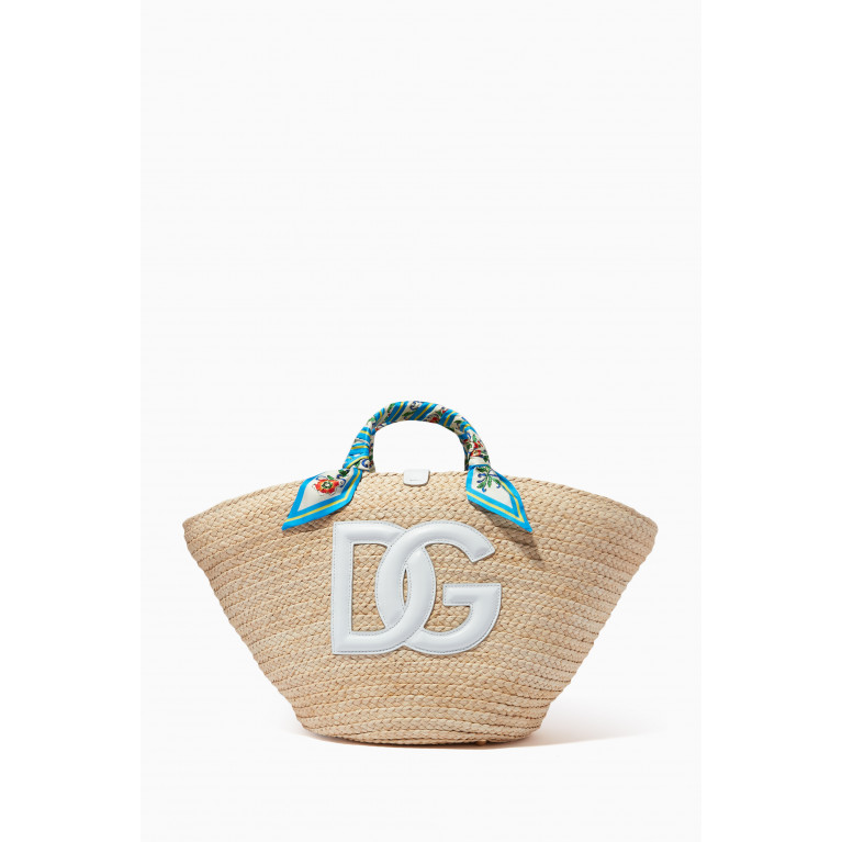 Dolce & Gabbana - Kendra Wicker Basket Bag in Straw