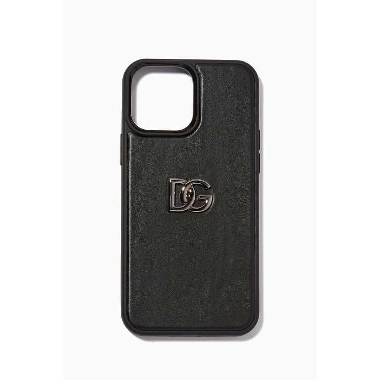 Dolce & Gabbana - DG Logo 13 Pro Phone Case in Leather