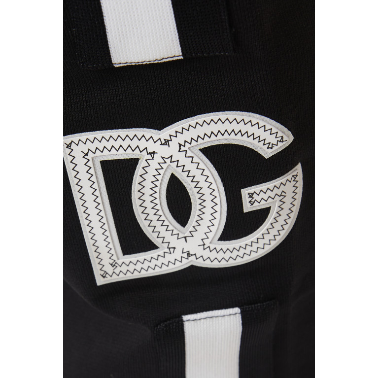 Dolce & Gabbana - DG Logo Stripe Sweatpants in Cotton-jersey