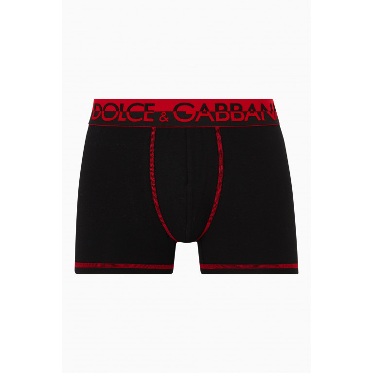 Dolce & Gabbana - Boxers in Pima Cotton Red