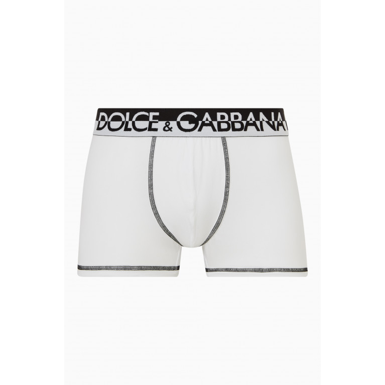 Dolce & Gabbana - Boxers in Pima Cotton White