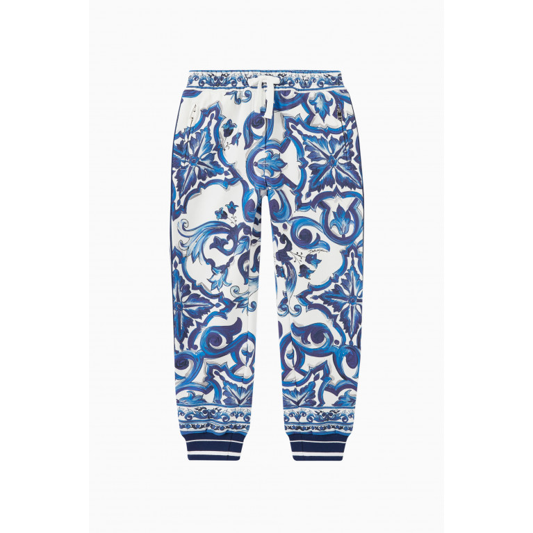 Dolce & Gabbana - Majolica-print Sweatpants in Cotton-jersey