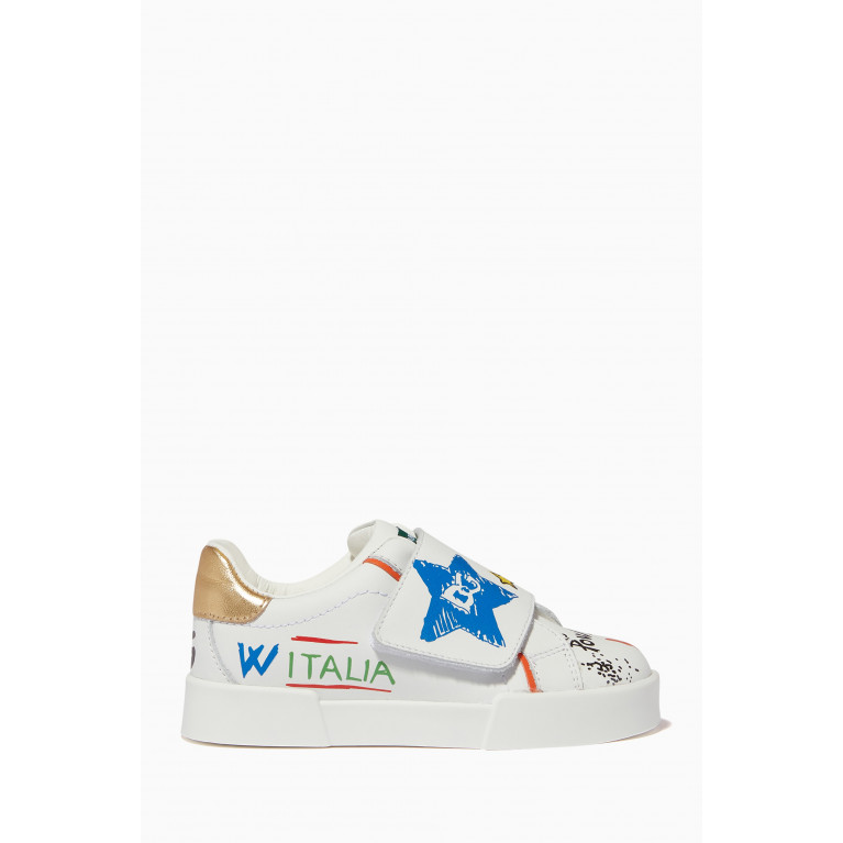 Dolce & Gabbana - Graffiti Print Portofino Light Sneakers