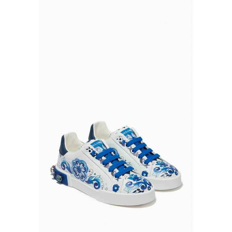 Dolce & Gabbana - Maiolica Portofino Low Cut Sneakers