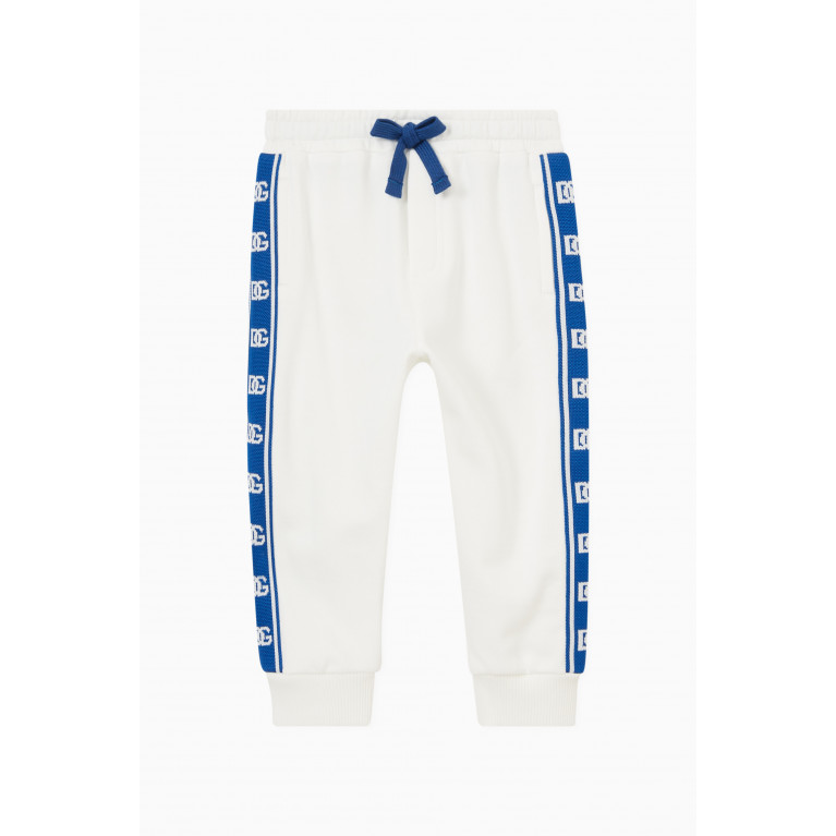 Dolce & Gabbana - Logo Stripe Trackpants in Cotton