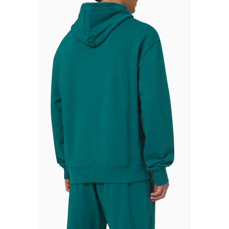 Ice Cream - College Hoodie in Cotton Jersey Green