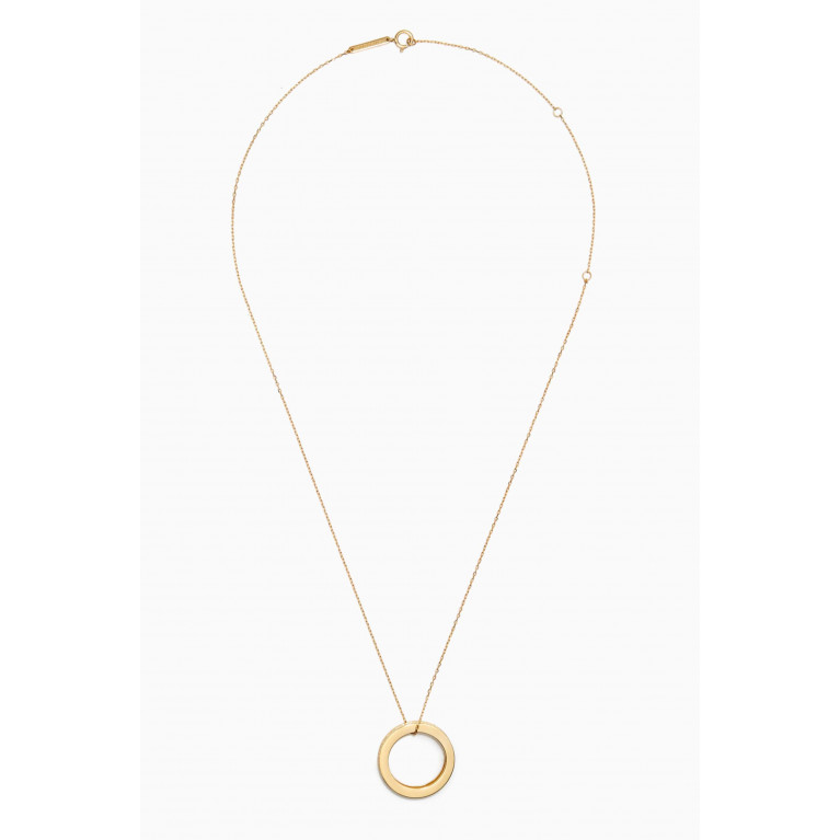 PDPAOLA - Infinity Circle Pendant Necklace in 18kt Gold-plated Sterling Silver