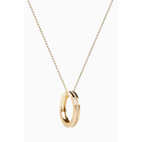 PDPAOLA - Infinity Circle Pendant Necklace in 18kt Gold-plated Sterling Silver