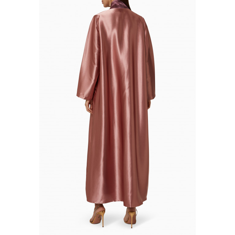 Selcouth - Summer Long Sleeve Abaya in Satin Pink