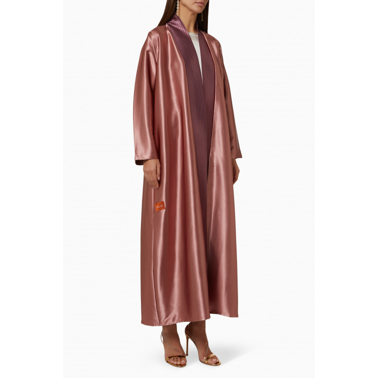 Selcouth - Summer Long Sleeve Abaya in Satin Pink
