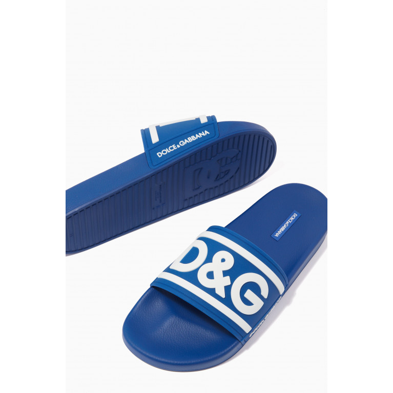 Dolce & Gabbana - D&G Slides in Rubber Blue