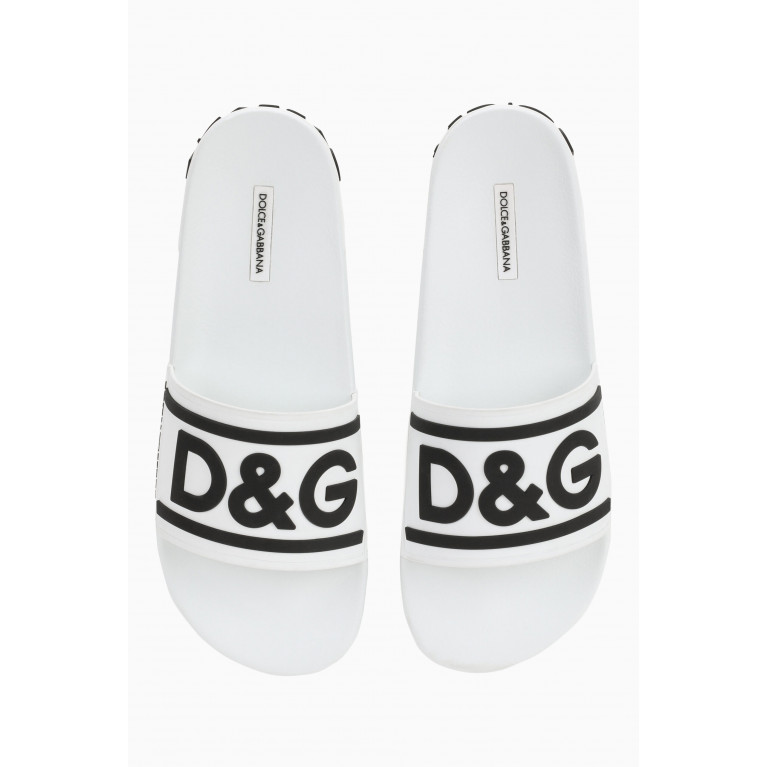 Dolce & Gabbana - D&G Slides in Rubber White