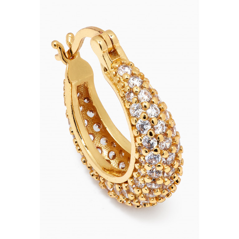 The Jewels Jar - Dina Hoops in 18kt Gold-plated Brass