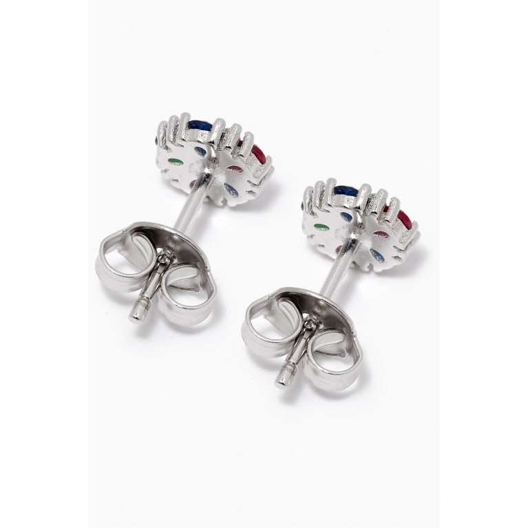 The Jewels Jar - Flora Stud Earrings in Sterling Silver