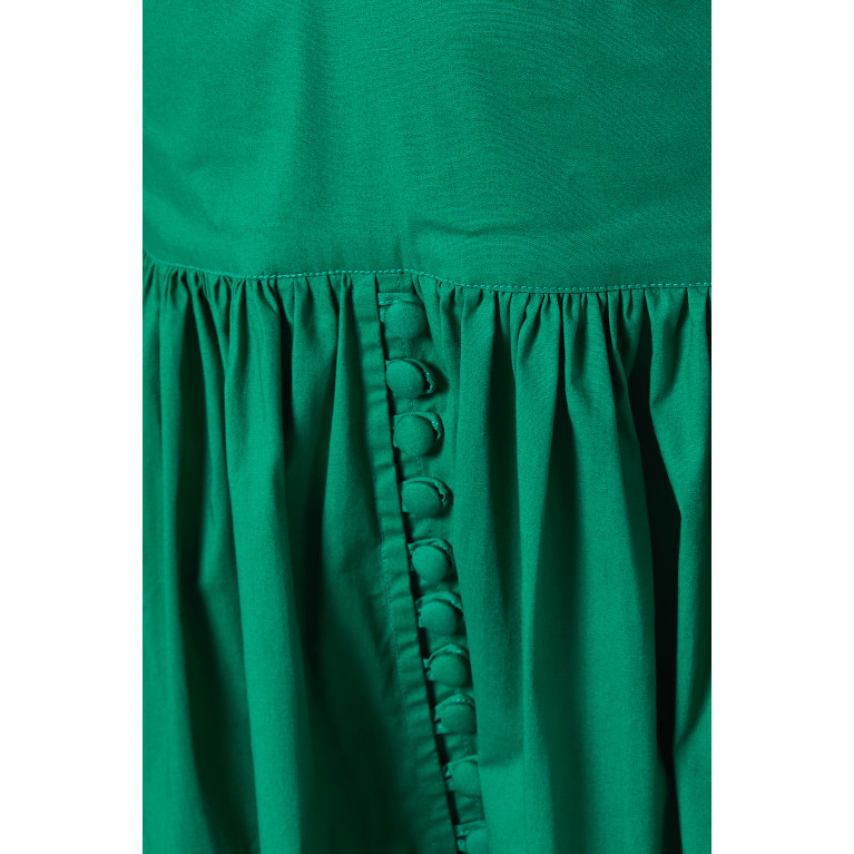 Alexandra Miro - Celeste Maxi Dress in Cotton Poplin Green