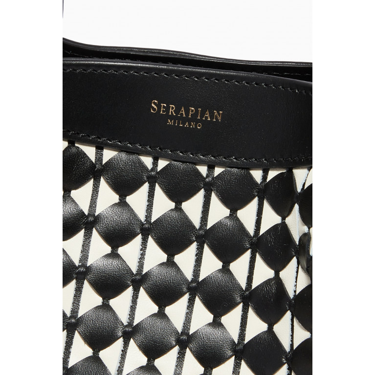 Serapian - Small Secret Bag in Mosaico Leather Multicolour
