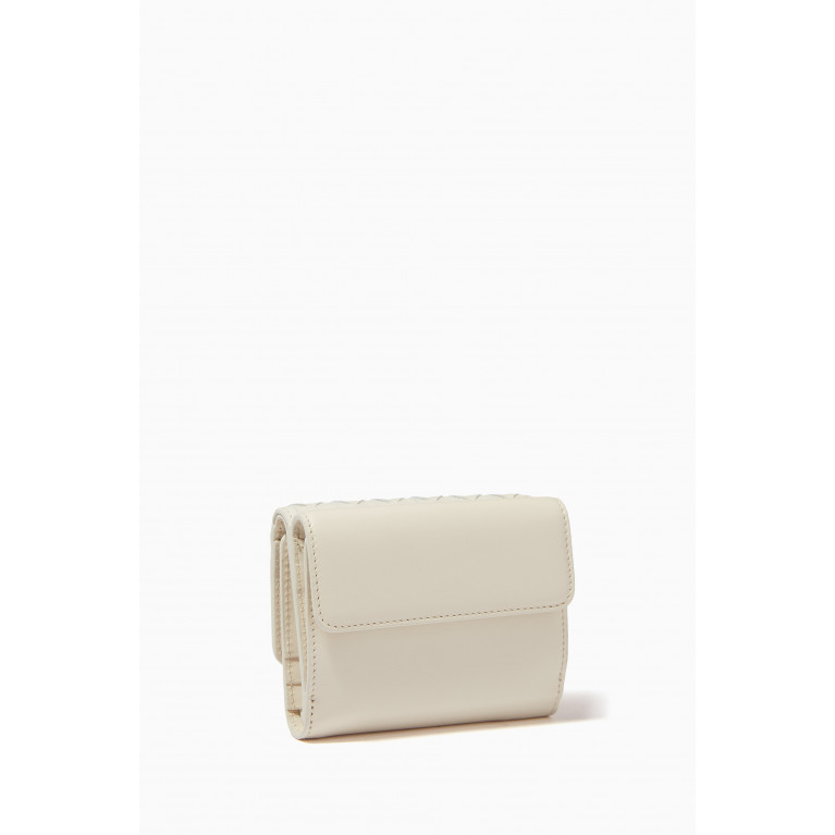 Serapian - Trifold Wallet in Mosaico Leather Neutral