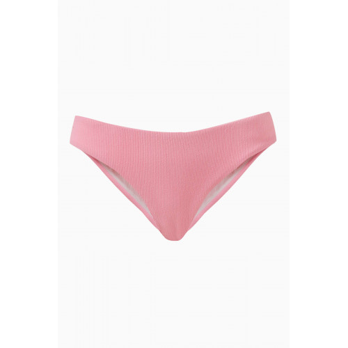 Arabella - Low Rise Full Coverage Bikini Bottoms in LYCRA® Pink