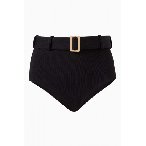 Arabella - The Belted Bikini Briefs in LYCRA® Black