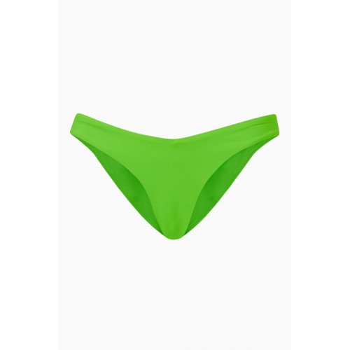 Arabella - High-waist French Bikini Briefs in LYCRA® Green