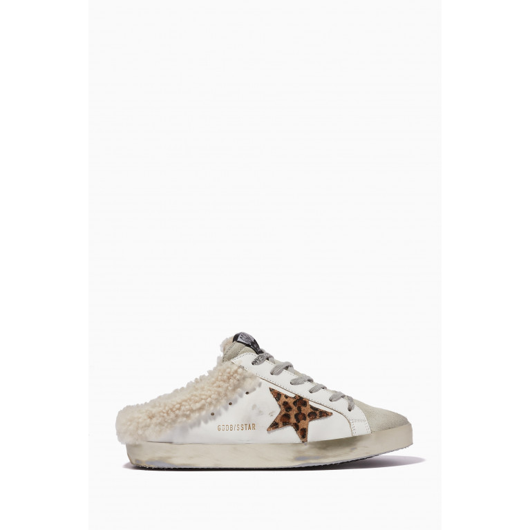 Golden Goose Deluxe Brand - Superstar Sabots in Leather & Shearling