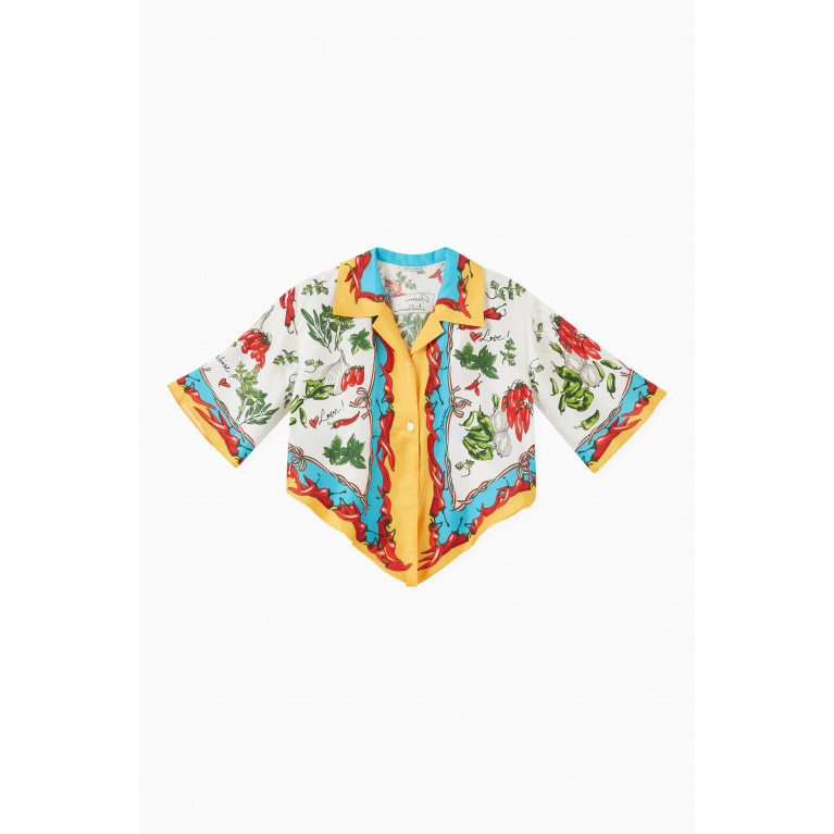 Dolce & Gabbana - Verdura Floral Shirt in Silk