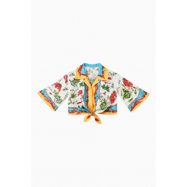 Dolce & Gabbana - Verdura Floral Shirt in Silk
