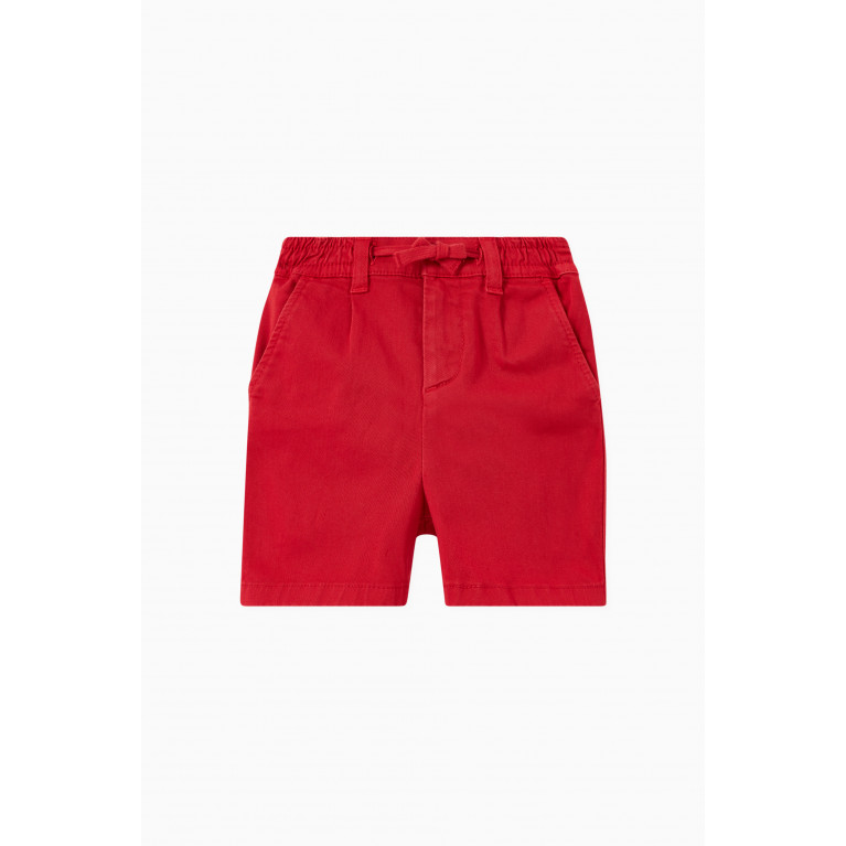 Dolce & Gabbana - Plain Shorts in Stretchy Cotton Red