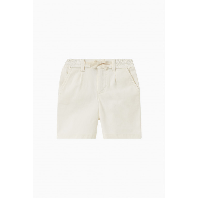 Dolce & Gabbana - Plain Shorts in Stretchy Cotton White