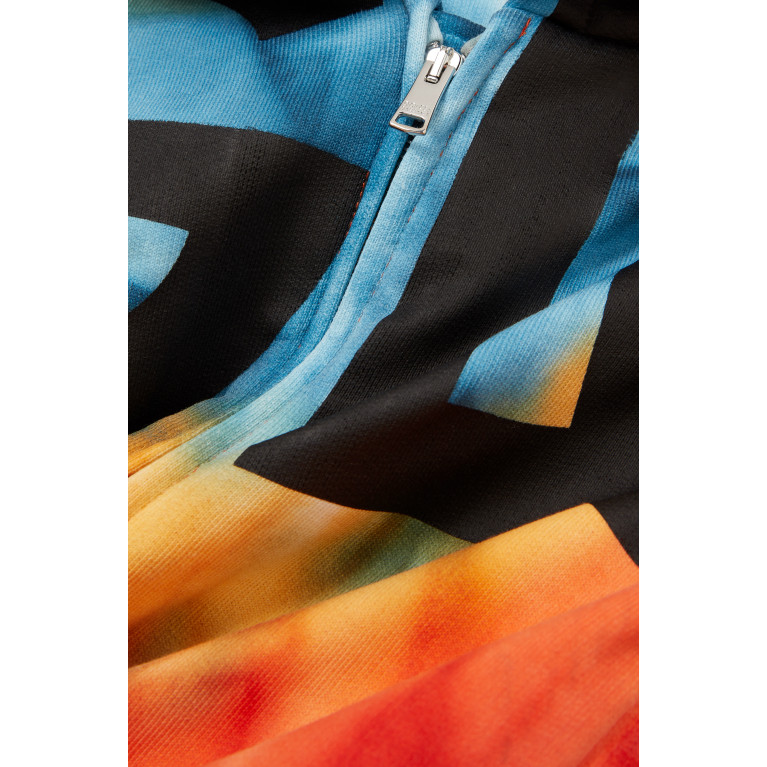 Dolce & Gabbana - Logo Tie Dye Hoodie in Cotton