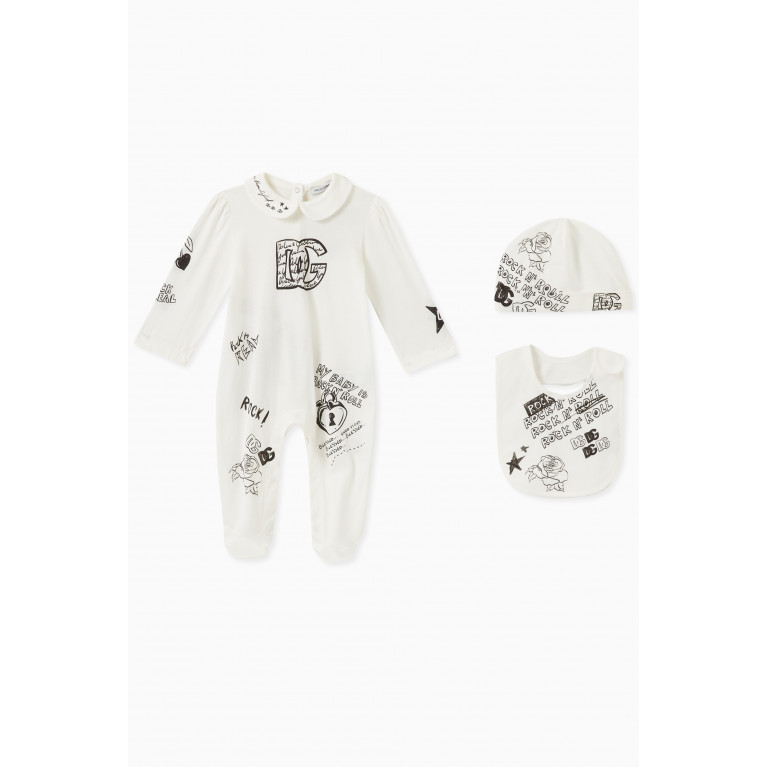 Dolce & Gabbana - Rock N Roll Sleepsuit Gift Set in Cotton