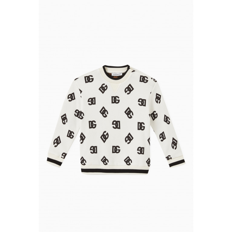 Dolce & Gabbana - DG Logo-print Sweatshirt in Cotton-jersey