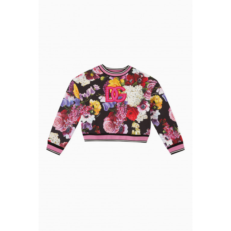 Dolce & Gabbana - Hydrangea-print Sweatshirt in Cotton-jersey