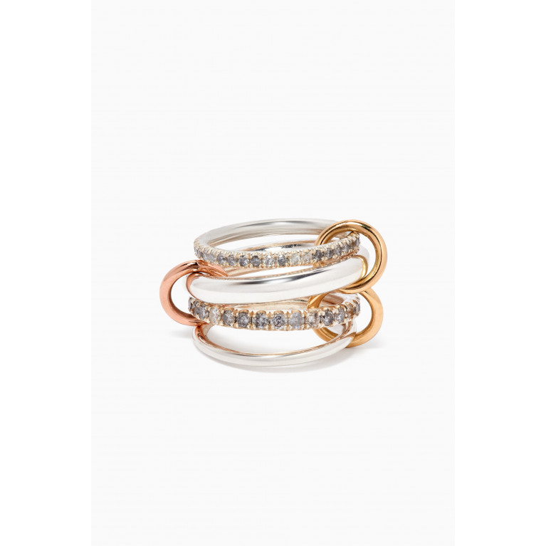 Spinelli Kilcollin - Janssen Diamond Ring in Sterling Silver & 18kt Gold