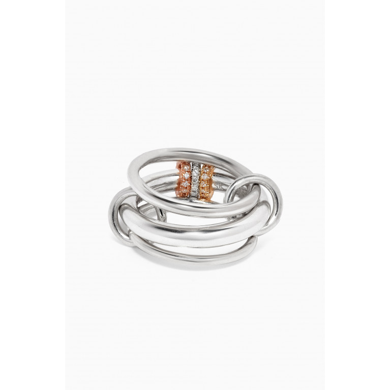 Spinelli Kilcollin - Gemini Diamond Ring in Sterling Silver