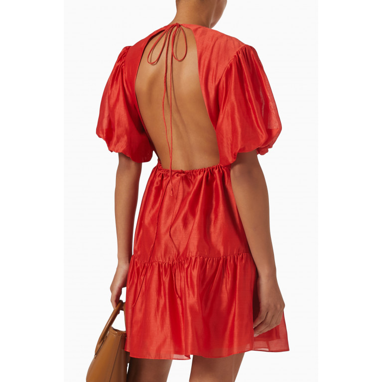 SIR The Label - Lucelia Dress in Silk Cotton Blend