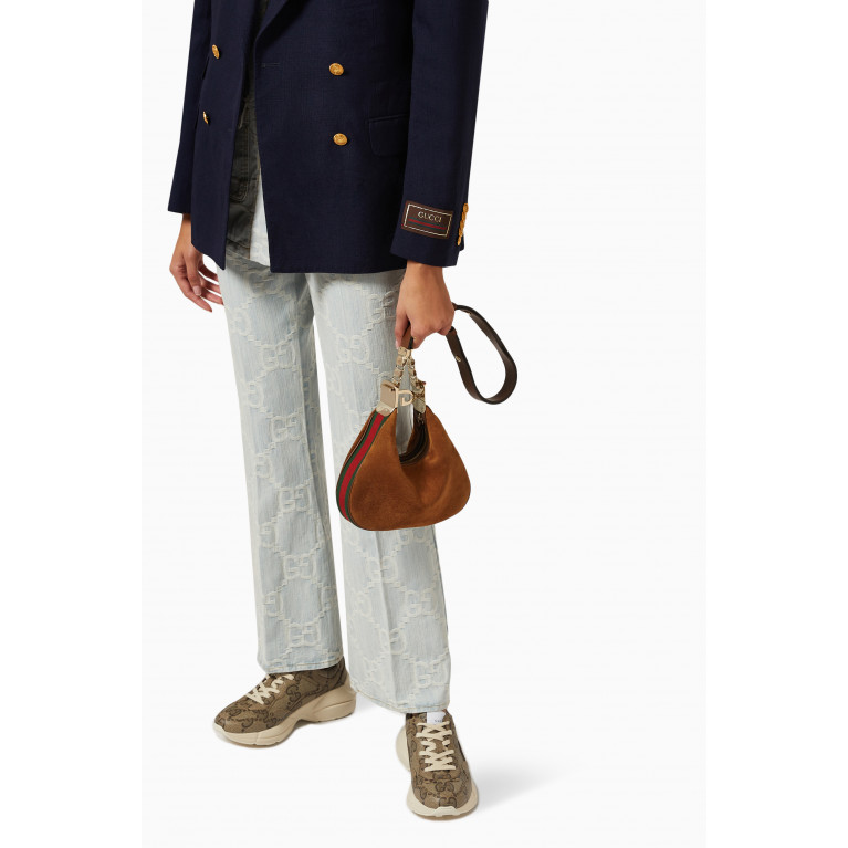 Gucci - Attache Small Shoulder Bag in Suede