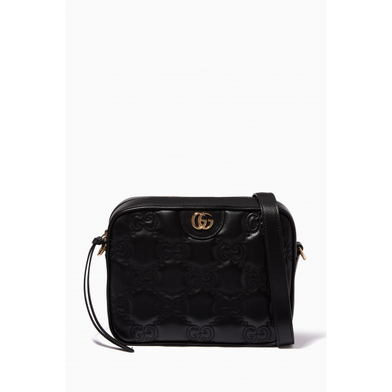 Gucci - Shoulder Bag in GG Matelassé Leather Black