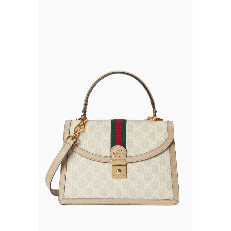 Gucci - Ophidia Medium Bag in Supreme Canvas & Calf Leather