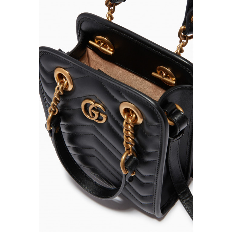 Gucci - Mini GG Marmont Bag in Matelassé Chevron Leather